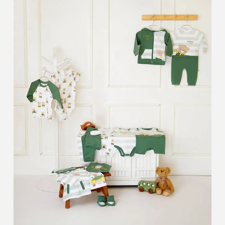 شلوار ساده نخی پنبه نوزادی
