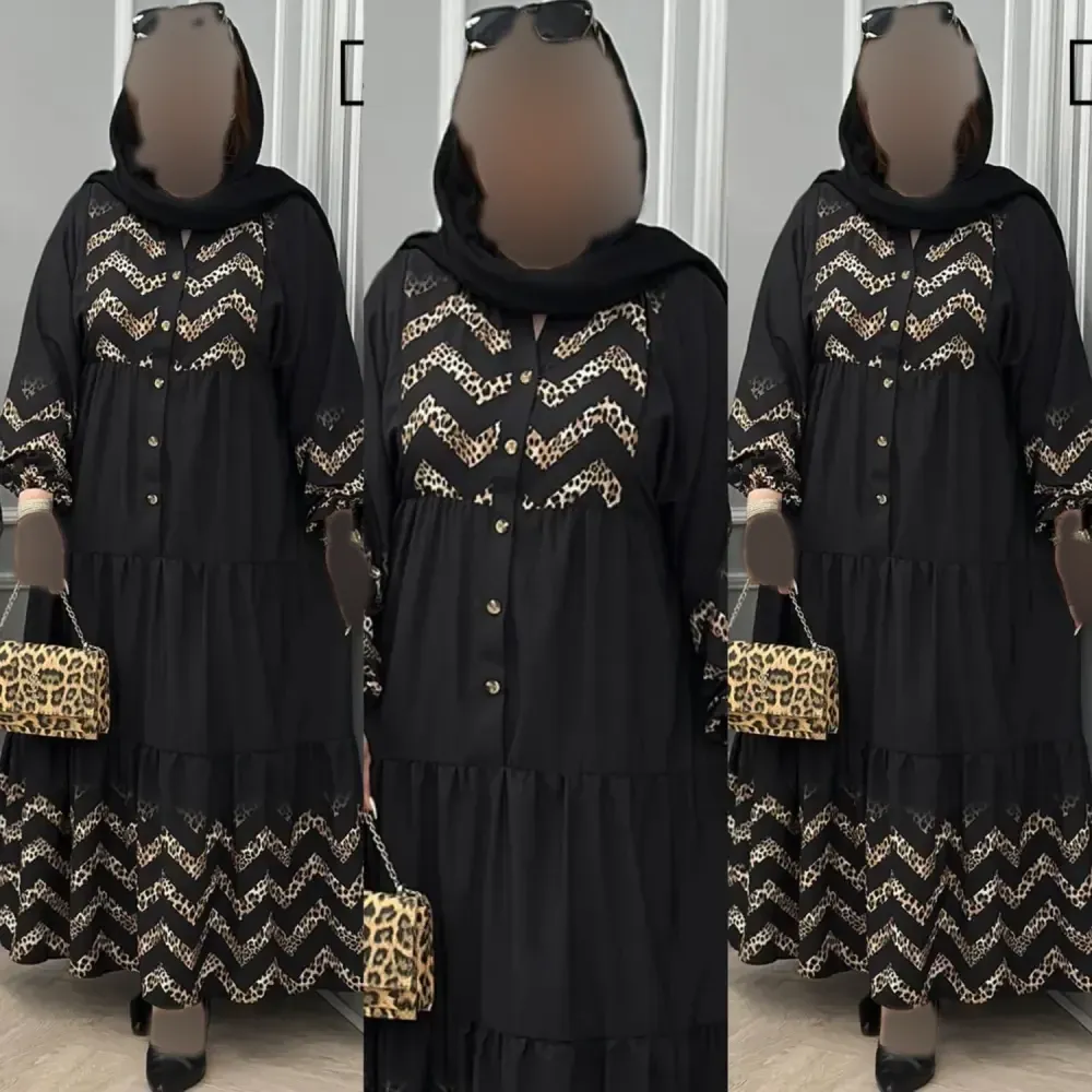 پیراهن آرتور جنس بوگاتی مشکی رنگ فری سایز 38 تا 48