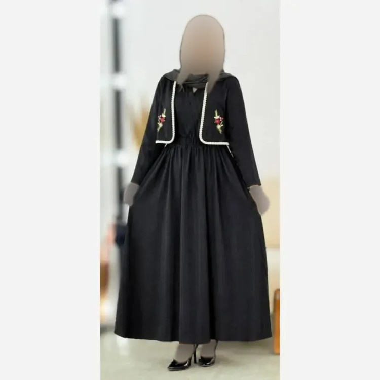 ست کت و سارافون گلدوزی مدل کوکی جنس کوکی باکیفیت فری سایز 36 تا 46