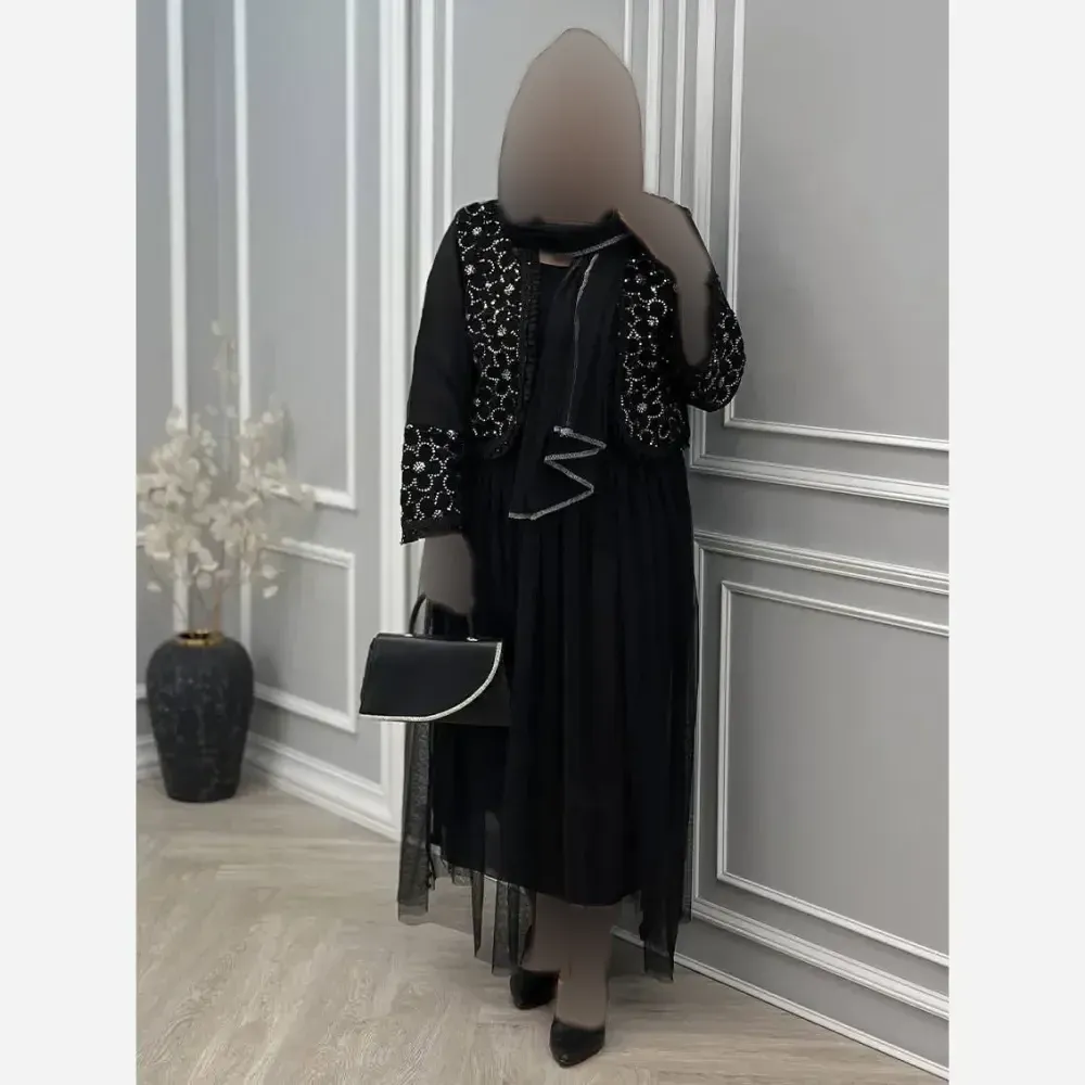 ست تیشرت و شلوارک بیسکویتی مشکی زنانه فری سایز میلاد جیب دار