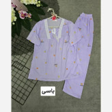 ست تیشرت و شلوار زنانه کرسپو وارداتی مدل فاطیما فری سایز