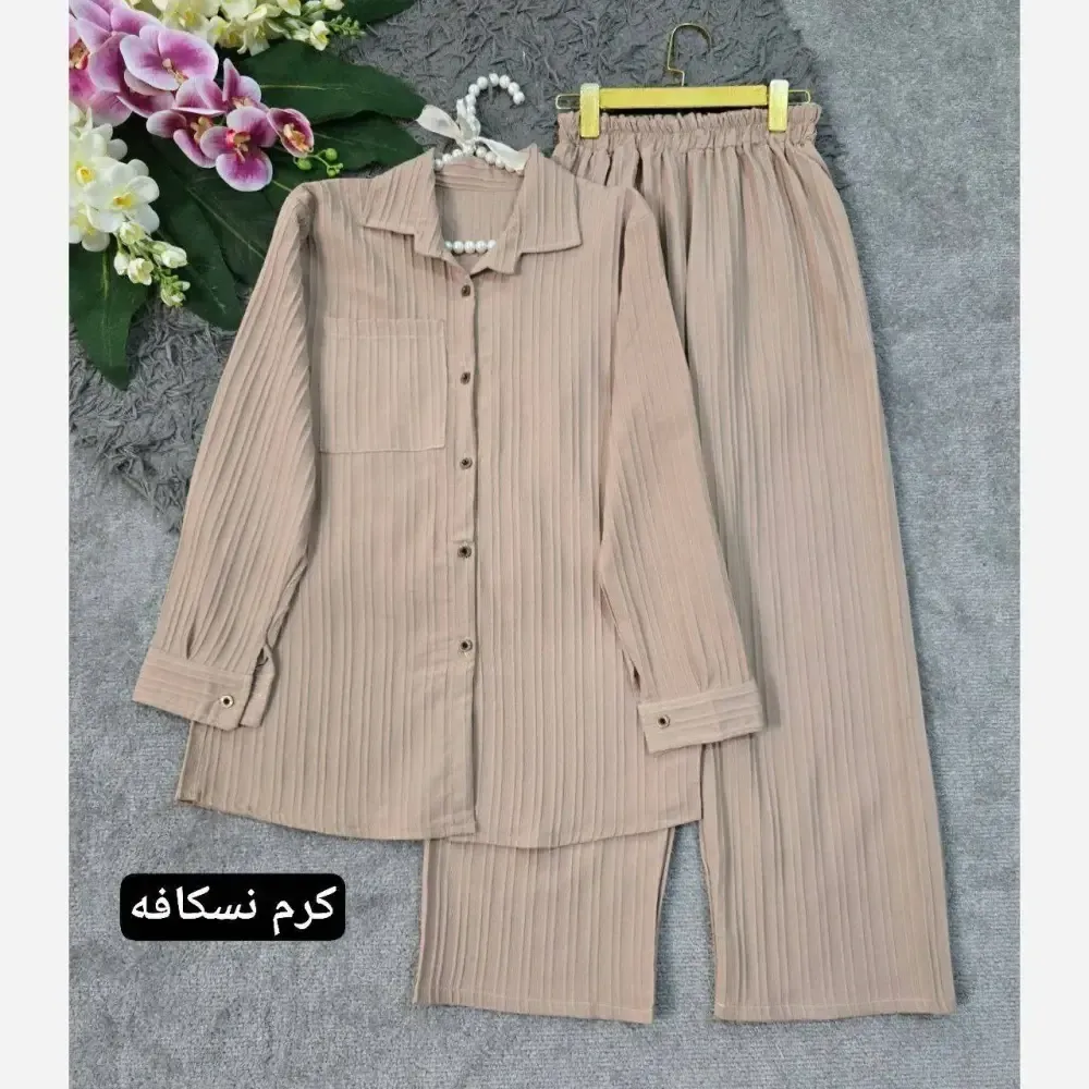 ست لباس زنانه مدل سنبل الطیب جنس ایوا سایز فری 36 تا 46