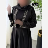 پیراهن پر چین و جلیغه مازراتی و الیزه فری سایز
