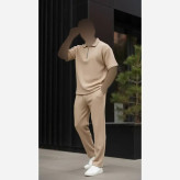 ست نیم زیپ مردانه اهورا جنس فتیله ای بهاره فری سایز