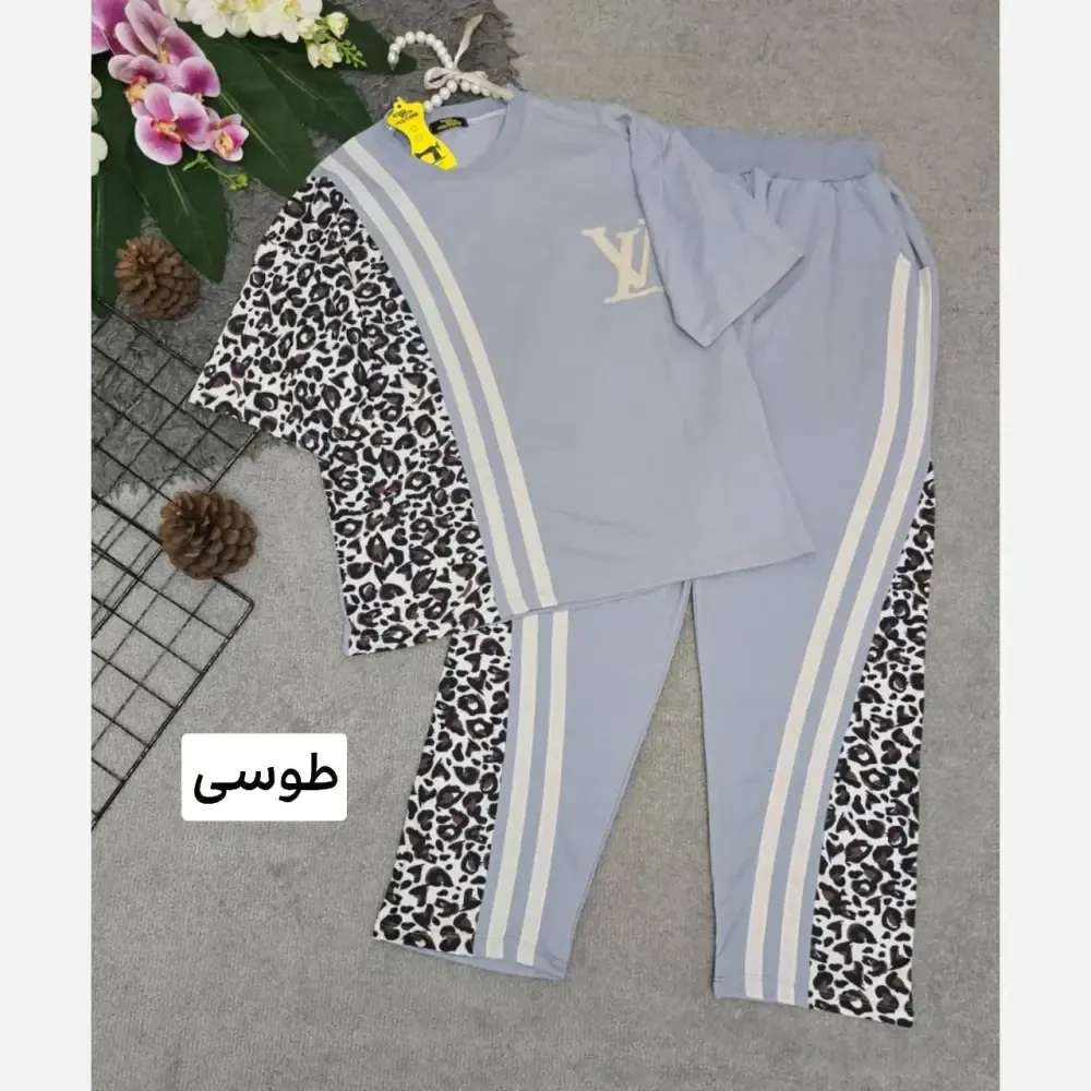 تیشرت شلوار مدل ترانه پنبه ای فری سایز