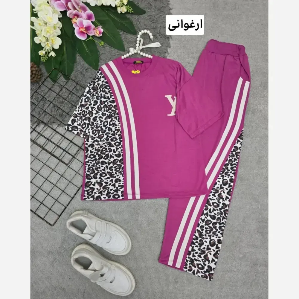 تیشرت شلوار مدل ترانه پنبه ای فری سایز
