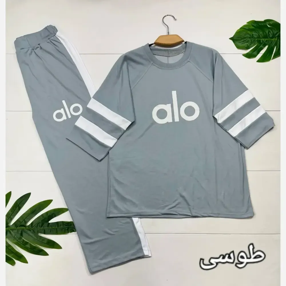 ست تیشرت و شلوار پنبه گلکسی وانگ سایز فری 38 تا 46