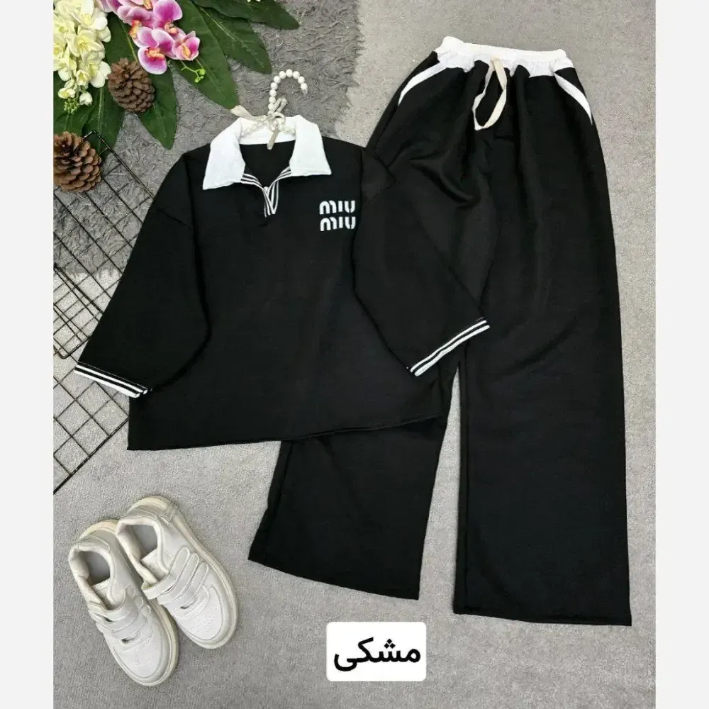 ست بلوز و شلوار زنانه جنس مازراتی فری سایز 36 تا 46
