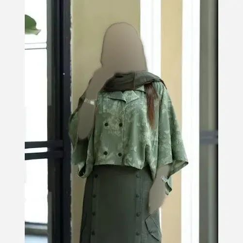 ست شومیز ژاکار و شلوار شانتون مادام فری سایز 36 تا 46