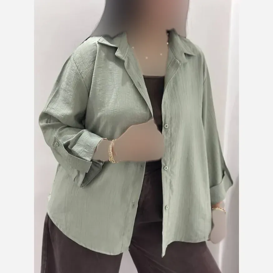 شومیز زنانه جنس NR گازوئیلی فری سایز خنک و تابستانه