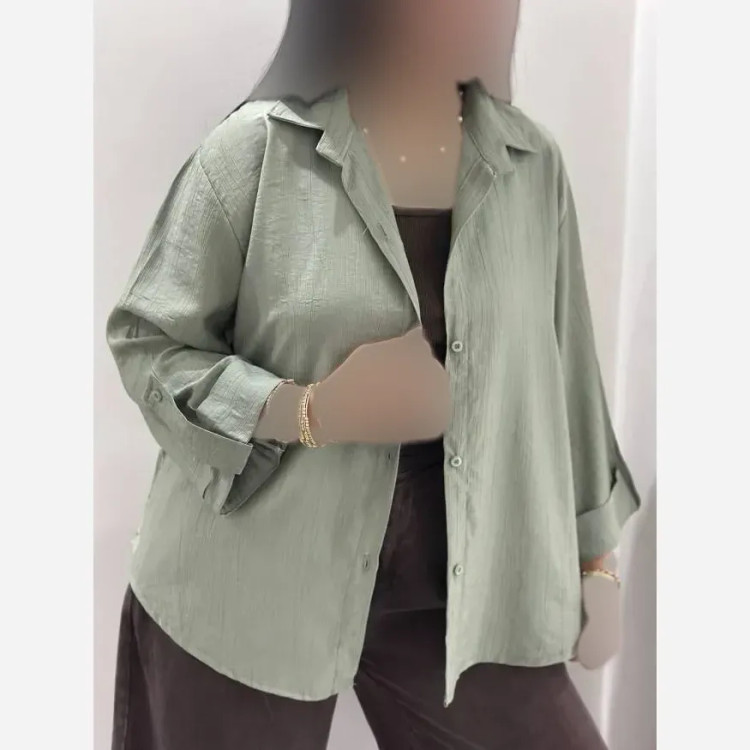 شومیز زنانه جنس NR گازوئیلی فری سایز خنک و تابستانه