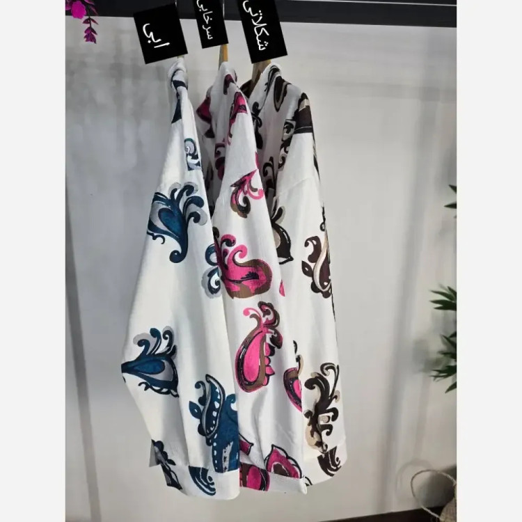 شومیز رویال جنس ژاکارد حصیری فری سایز 36 تا 46 شیک و خنک