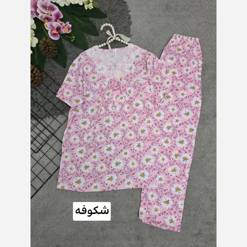 ست وارداتی گیاهی زنانه فری سایز 36 تا 46 خنک و کیوت با تنوع رنگی بالا