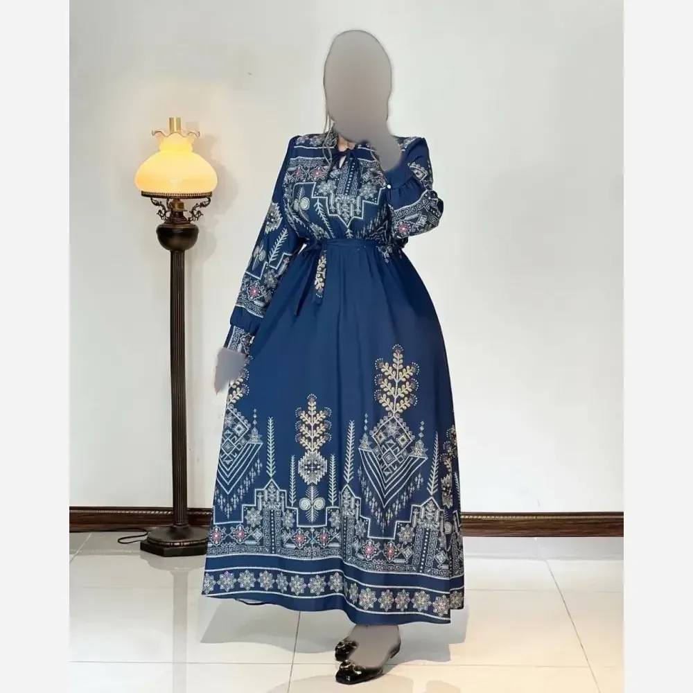 لباس ساحلی زنانه مدل فرنوش جنس کرپ فلور سایز فری سایز