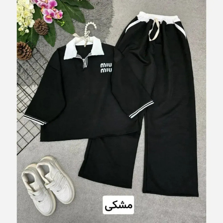 ست بلوز و شلوار زنانه جنس مازراتی فری سایز 36 تا 46