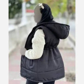 پافر کمرگت میکرو زنانه مشکی فری سایز قد 85/80