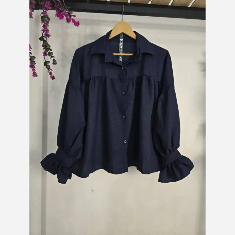 شومیز باکسی چینه پنبه سوپر طرح ابرو بادی فری سایز 36 تا 48