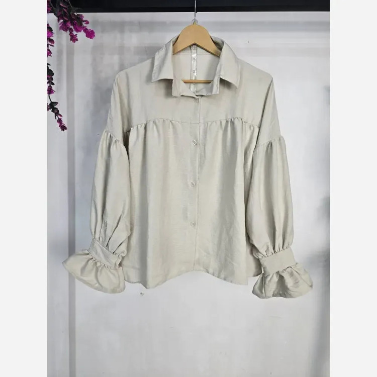 شومیز باکسی چینه پنبه سوپر طرح ابرو بادی فری سایز 36 تا 48
