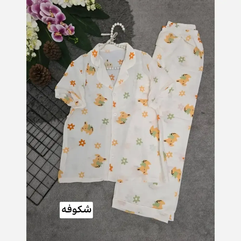 ست هانا نخی وارداتی خنک و سبک فری سایز