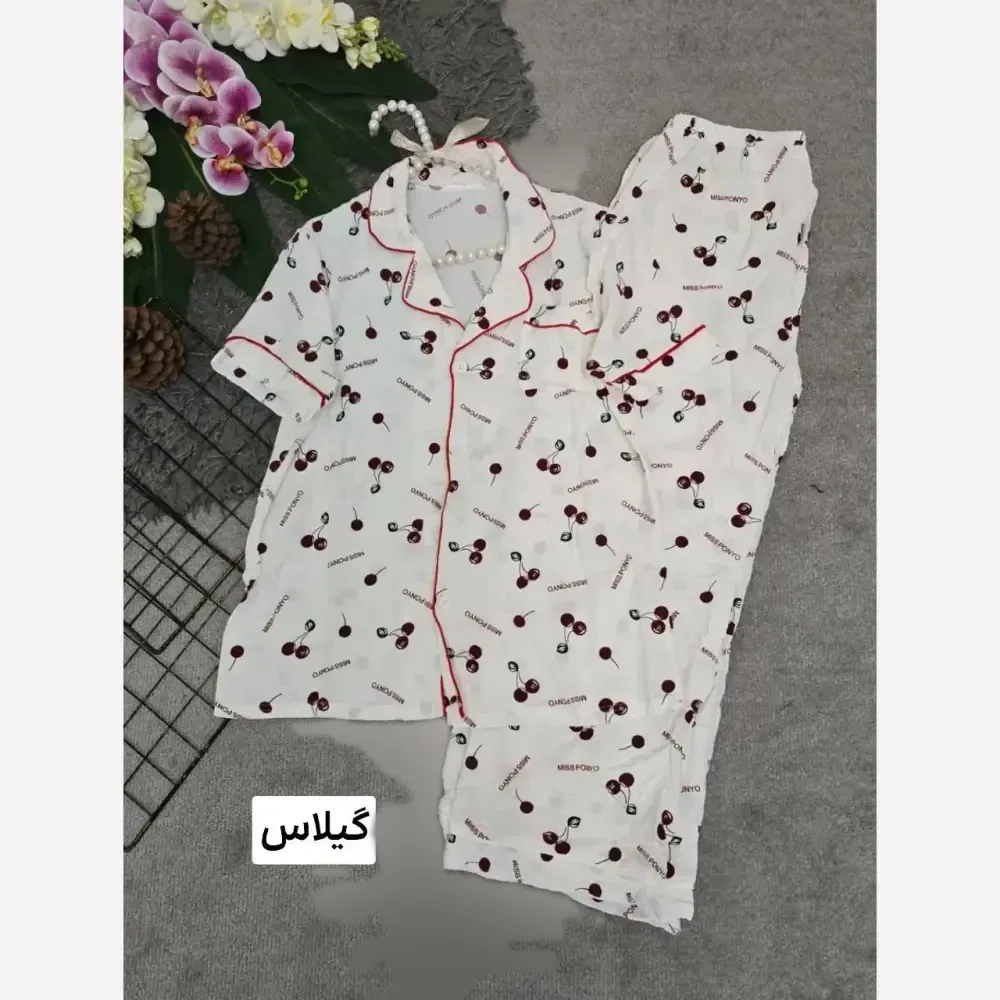ست هانا نخی وارداتی خنک و سبک فری سایز