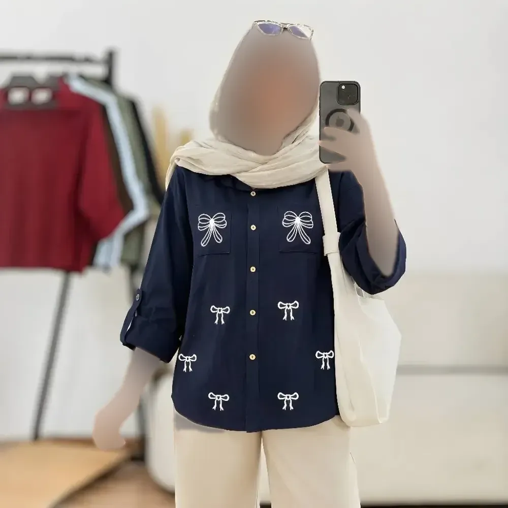 شومیز گلدوزی بارانا کرسپو قد 80 سایز یک و دو زنانه