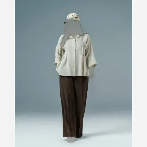 شومیز زنانه جنس لینن دونخ زارا مدل شیلا فری سایز