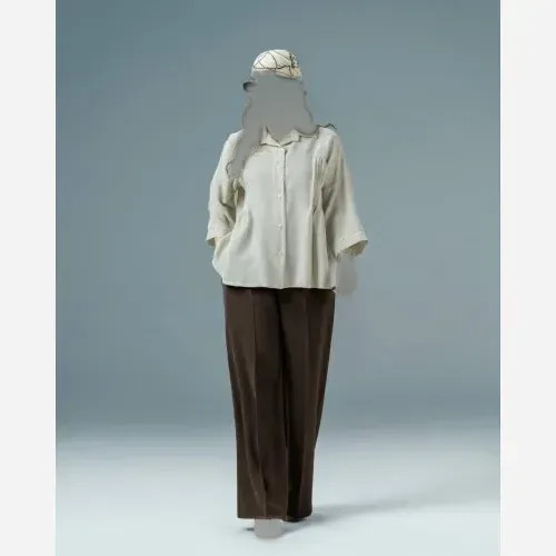 شومیز زنانه جنس لینن دونخ زارا مدل شیلا فری سایز