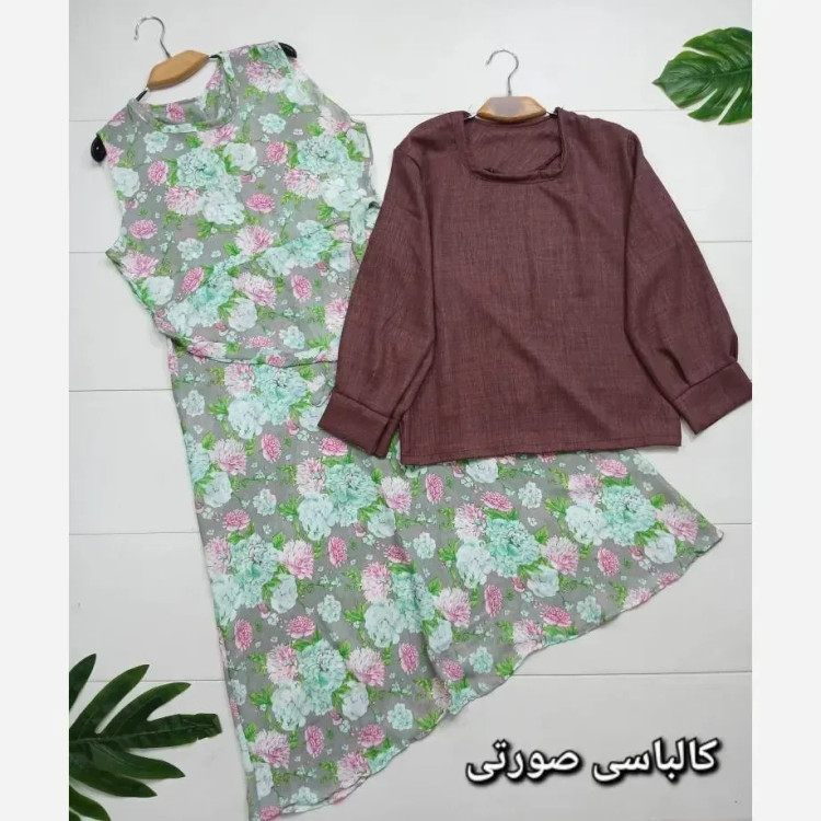 سارافن و شومیز یکتا شانتون حریر فری سایز زنانه