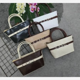 کیف اسما چرمی با کیفیت رنگ مشکی سفید کرم نسکافه ای سایز آزاد