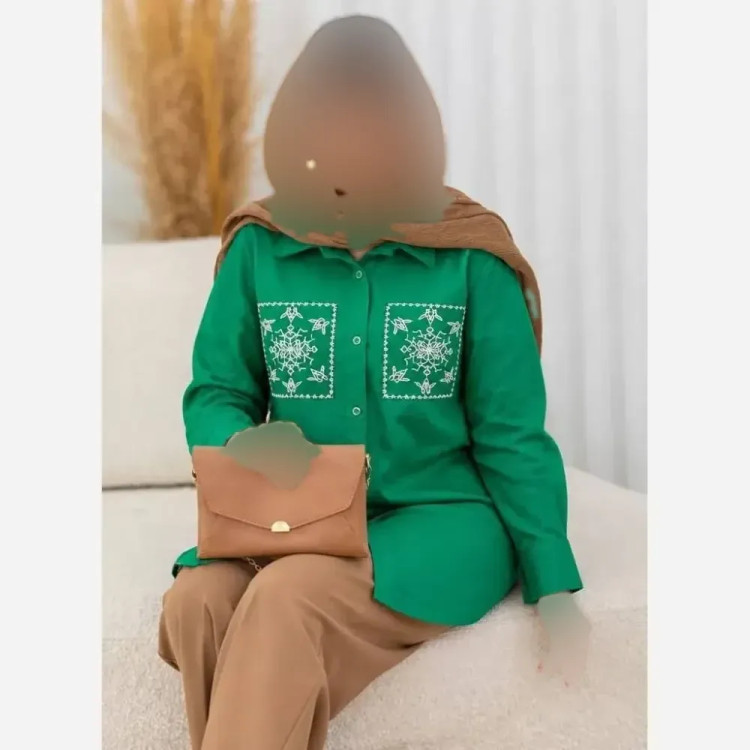 تونیک مانتویی لنین آنزیم شده درجه یک مدل کاکوتی فری سایز خنک بهاره و تابستانه