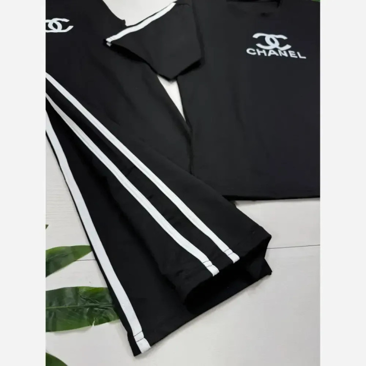 ست شنل اسپان گلکسی زنانه فری سایز سفید مشکی و صورتی مشکی