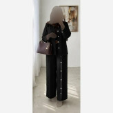ست شومیز و شلوار زنانه مدل گلرخ جنس دبل عنکبوتی فری سایز