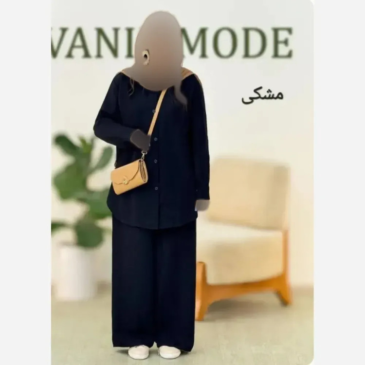 ست محرمی شانتون صوفیا فری سایز مشکی زنانه