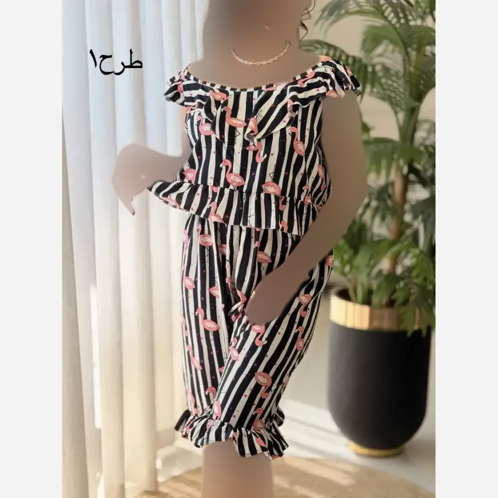 ست تاپ و شلوارک نخی زنانه مدل ماریا فری سایز