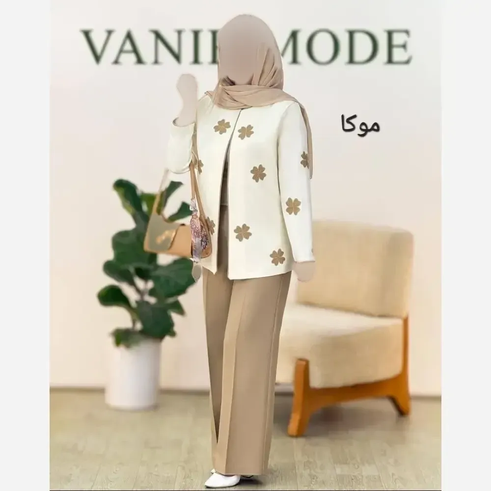 کت شلوار زنانه مازراتی مدل لیزری فری سایز