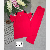 ست لباس زنانه ویسکوز کش مدل دلبرانه فری سایز