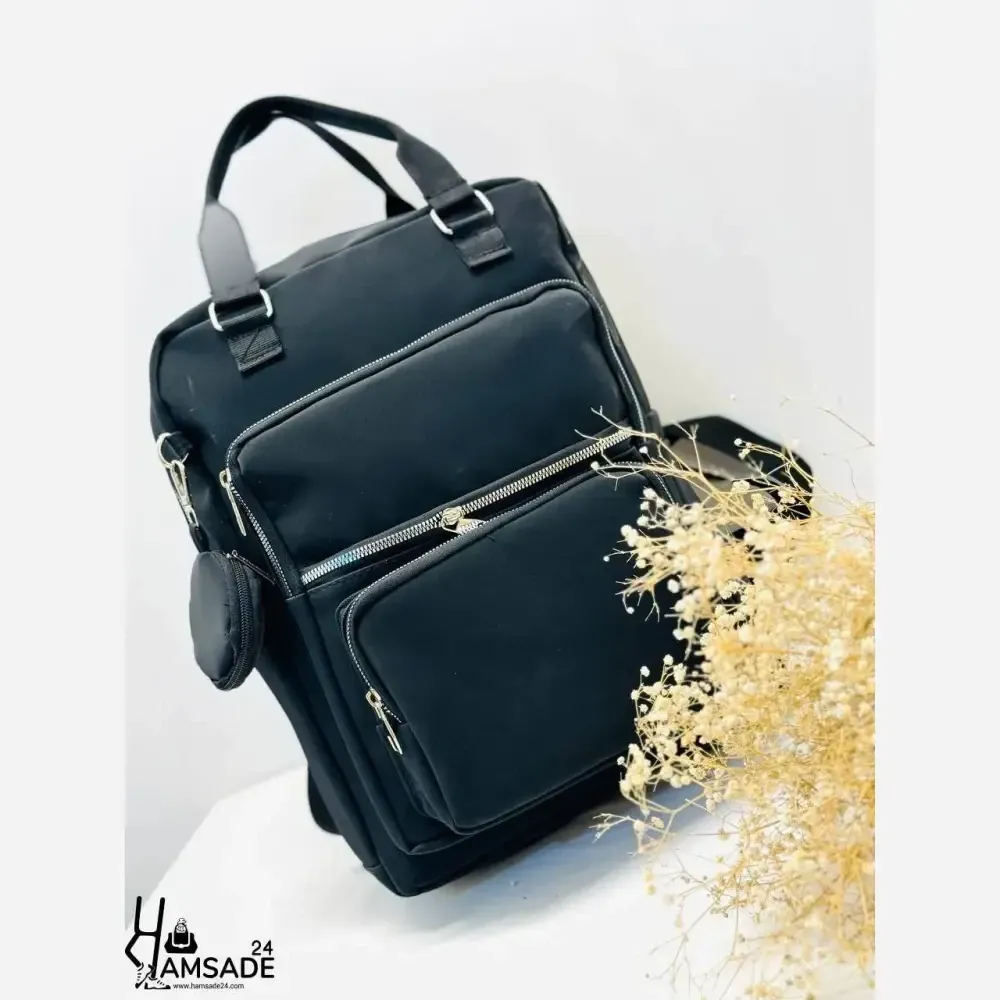 کوله پشتی زرین نانسی ضد آب جادار مشکی فری سایز 40*45