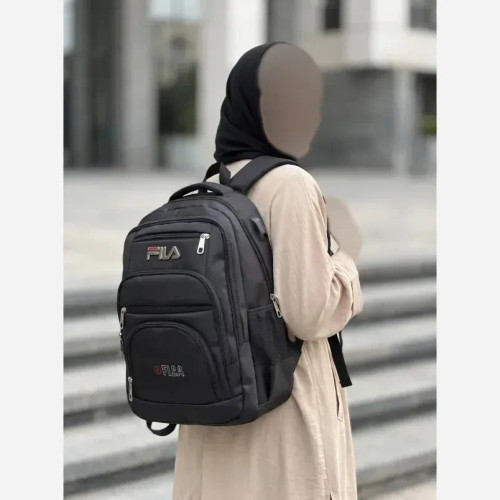 کوله پشتی دبیرستانی برزنتی درجه یک با جای لپ تاپ و بطری آب رنگبندی فیلا و کت