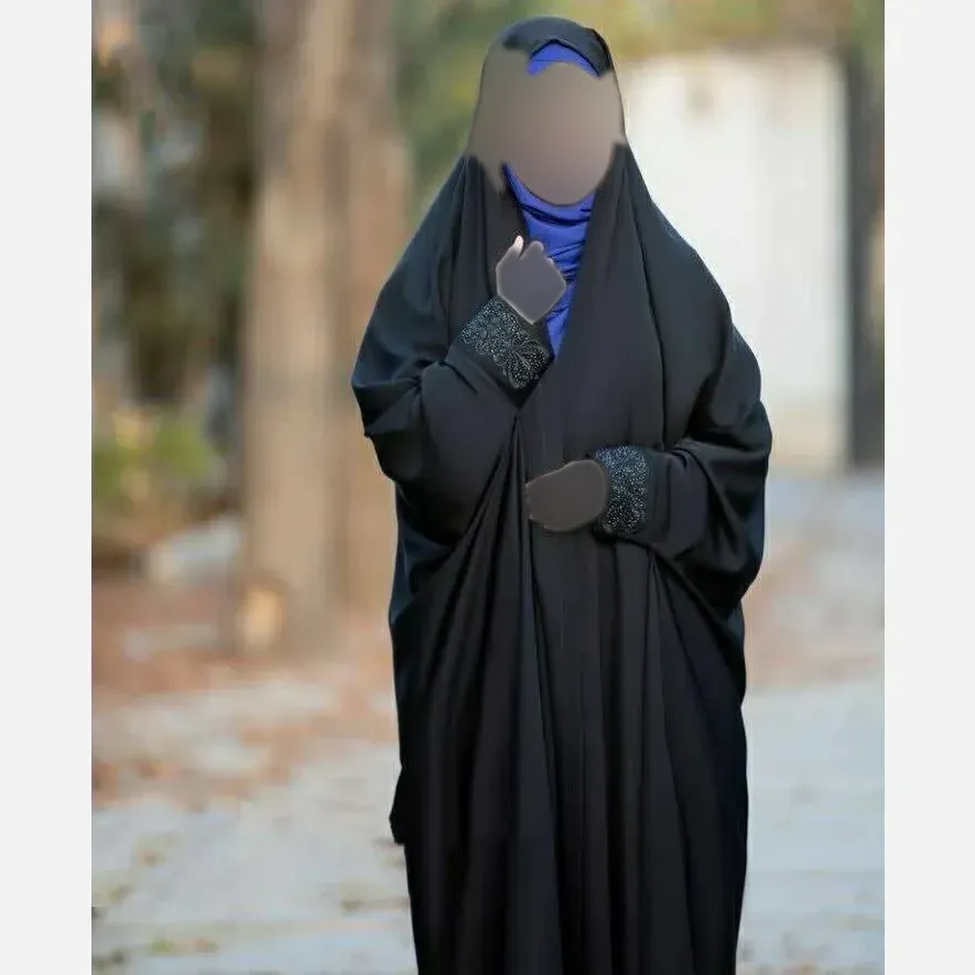 چادر دانشجویی کن مشکی سایز 150 تا 170