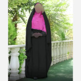 چادر کمری مدل حسنا جنس سوپر ژرژت مشکی