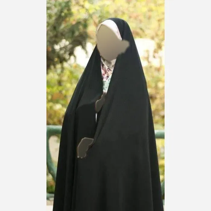 چادر ساده ایرانی کرپ رنگ مشکی