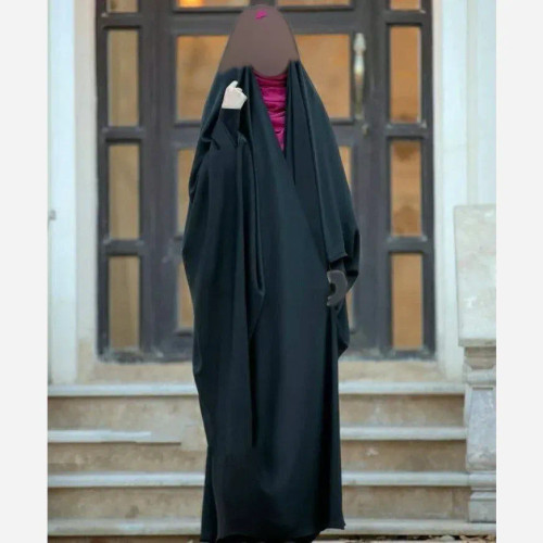چادر جده عربی اصیل مشکی جنس کرپ حریر الاسود