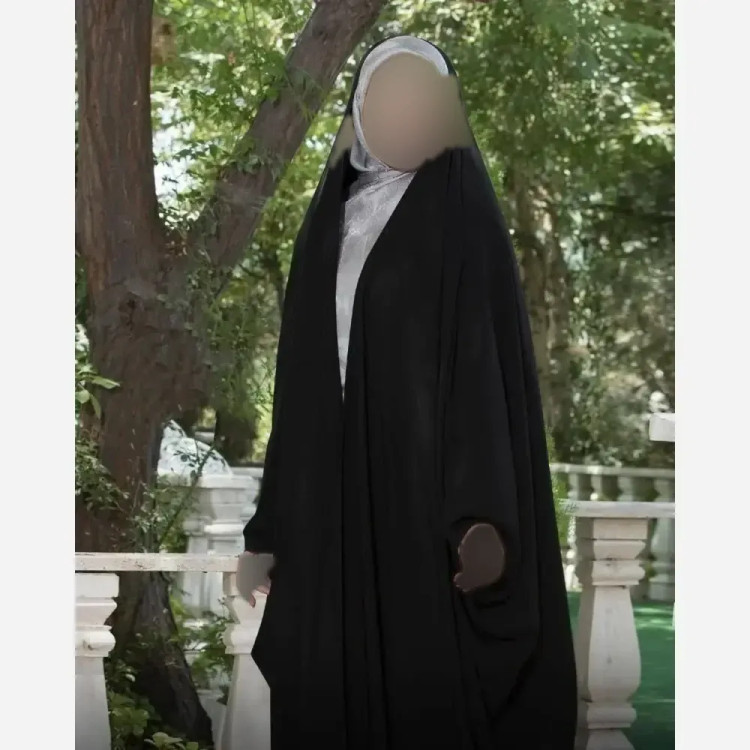 چادر جده عربی اصیل مشکی جنس کرپ حریر الاسود