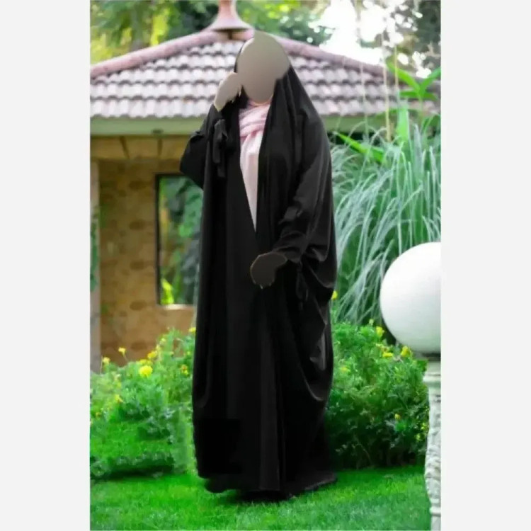 چادر جده پاپیونی مشکی جنس کن کن ندا مروارید سایز بندی متنوع