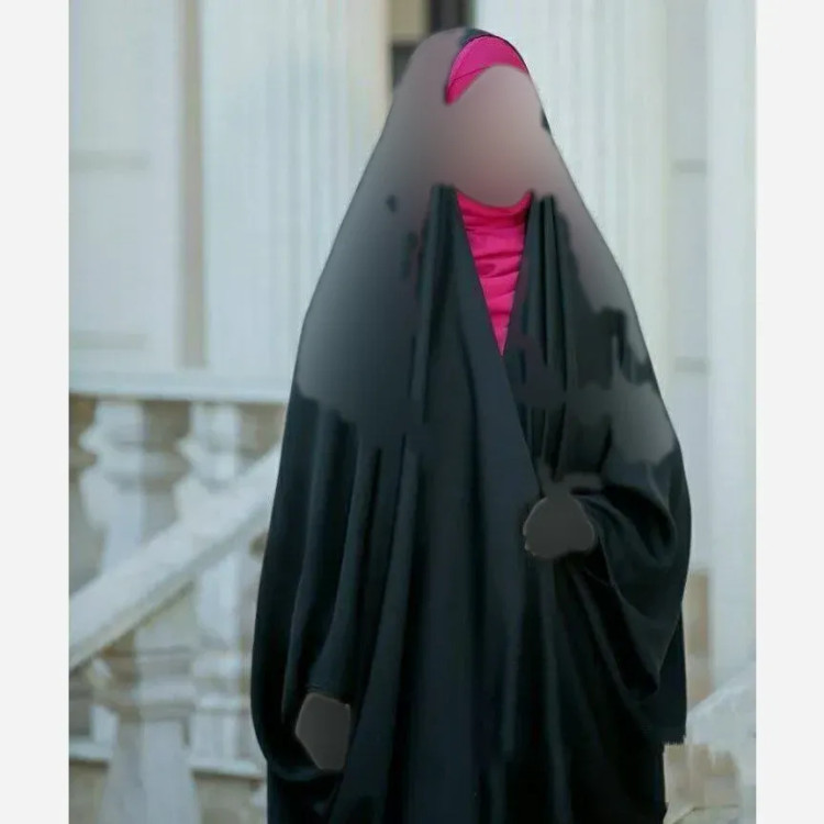 چادر جده عربی اصیل جنس سوپر ژرژت رنگ مشکی