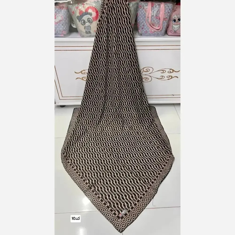 روسری نخی دست دوز گل ریز قواره 140 چهار فصل