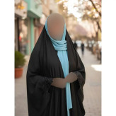 چادر جده گلدوزی مشکی جنس کن کن ندا مروارید سایز 150 تا 170