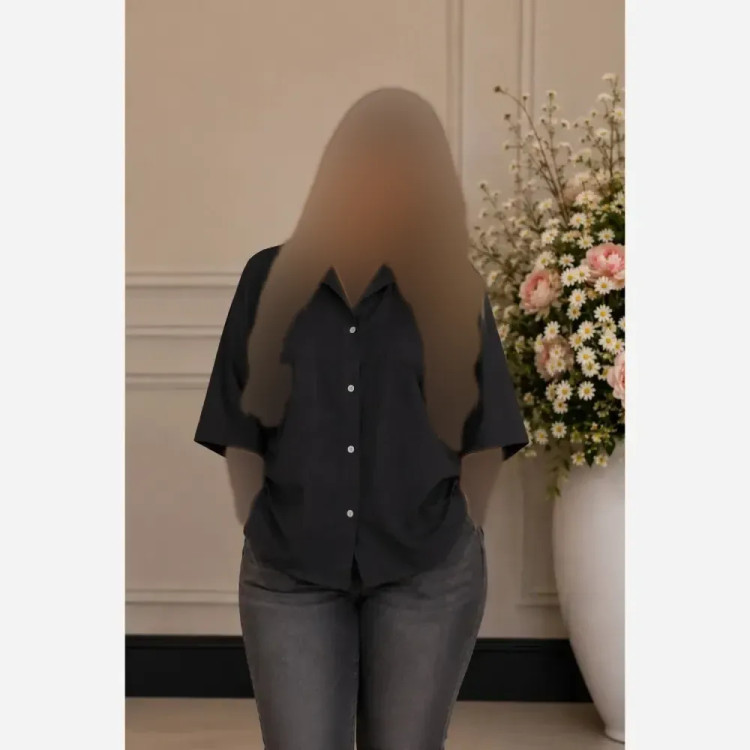 شومیز مانتویی ترانه جنس لنین پنبه درجه یک فری سایز