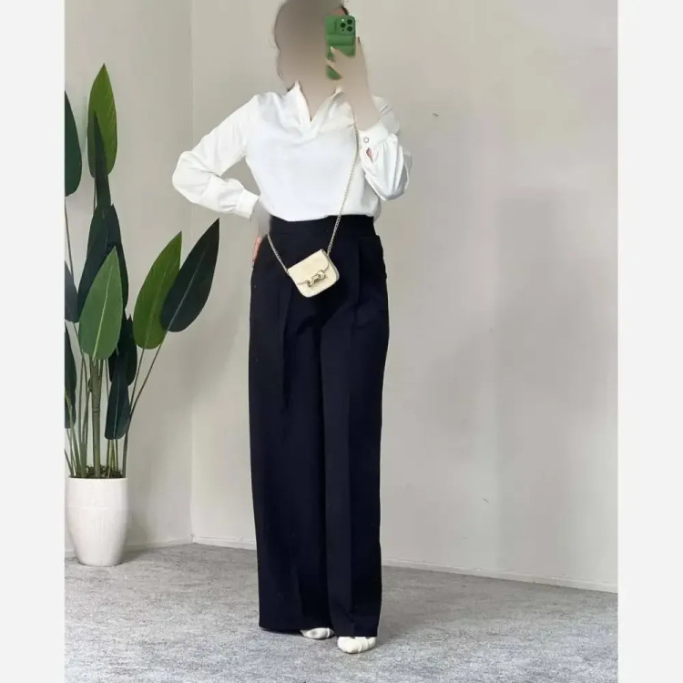 شلوار بگ مازراتی مشکی قد 100 سایز 42 تا 48 با کیفیت