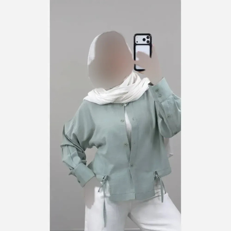 شومیز زنانه مدل مهین جنس کادنزا فری سایز